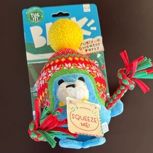 Bark Holiday Dog Toy with Red and Green Accents